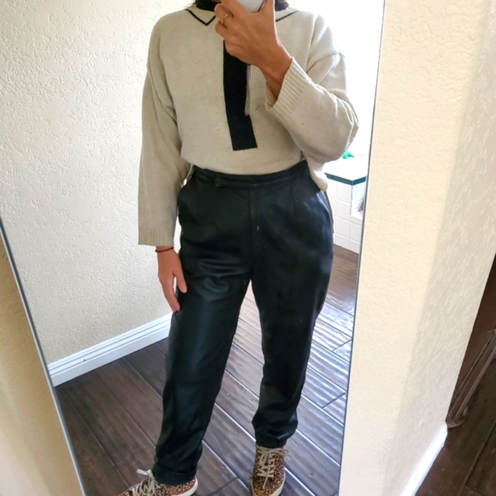 Vintage 90s Jones New York genuine leather pants